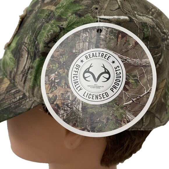 Realtree Xtra Green Baseball Cap Hat Snapback Camouflage NWT One Size Outdoor - Picture 5 of 6